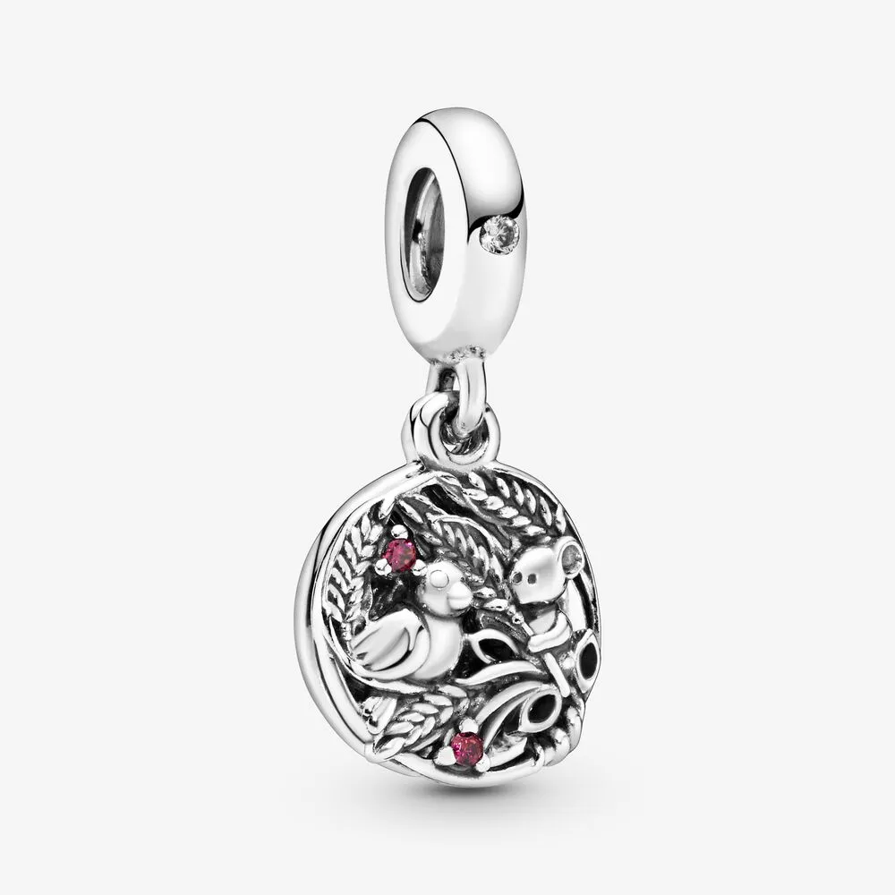 Bird & Mouse Dangle Charm