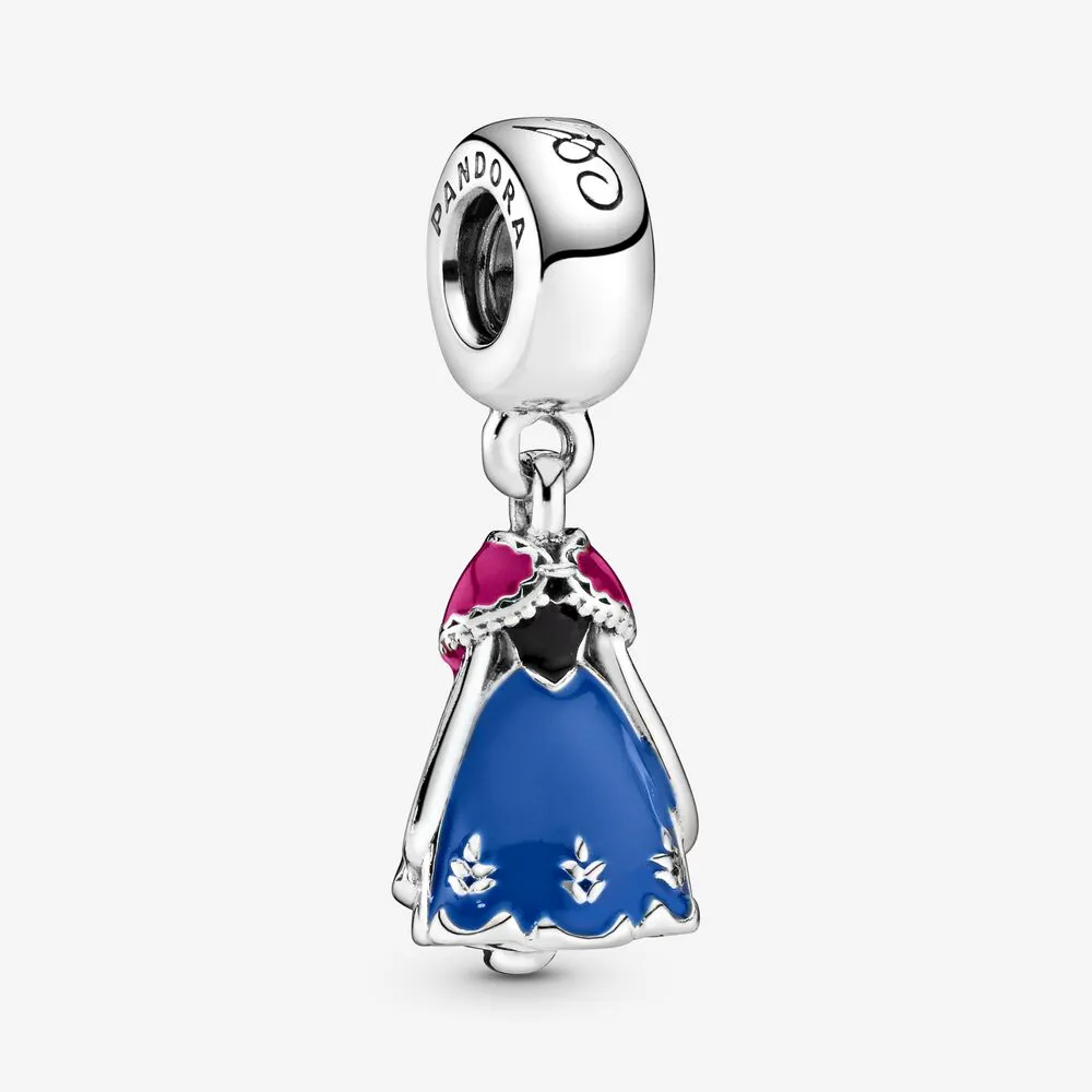 Disney, Anna's Dress Dangle Charm, Mixed Enamel