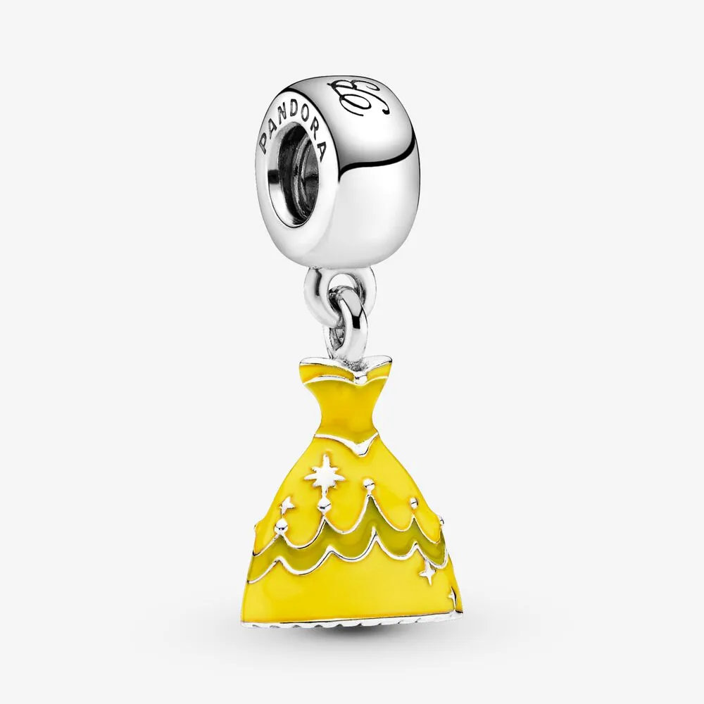Disney, Belle's Dress Dangle Charm, Mixed Enamel