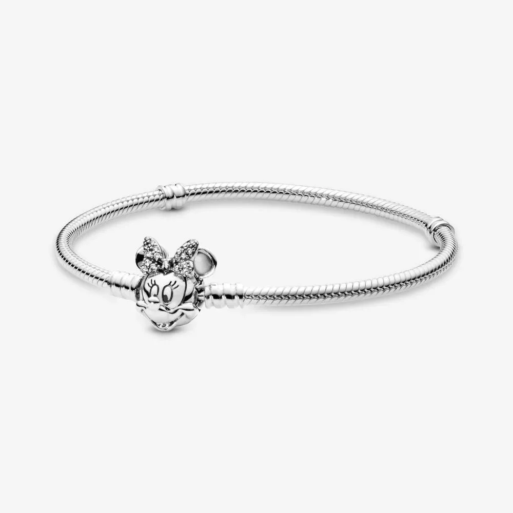 Disney, Shimmering Minnie Portrait Bracelet