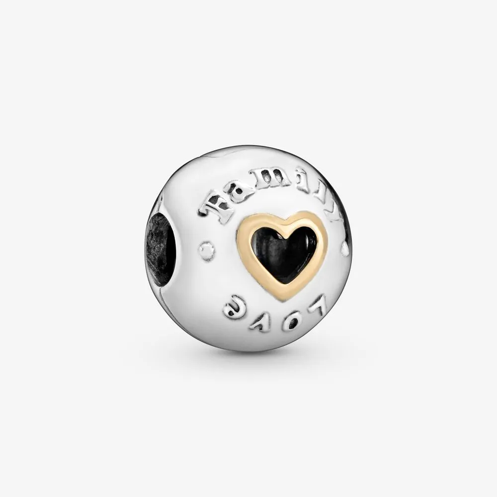 Family & Love Heart Clip Charm