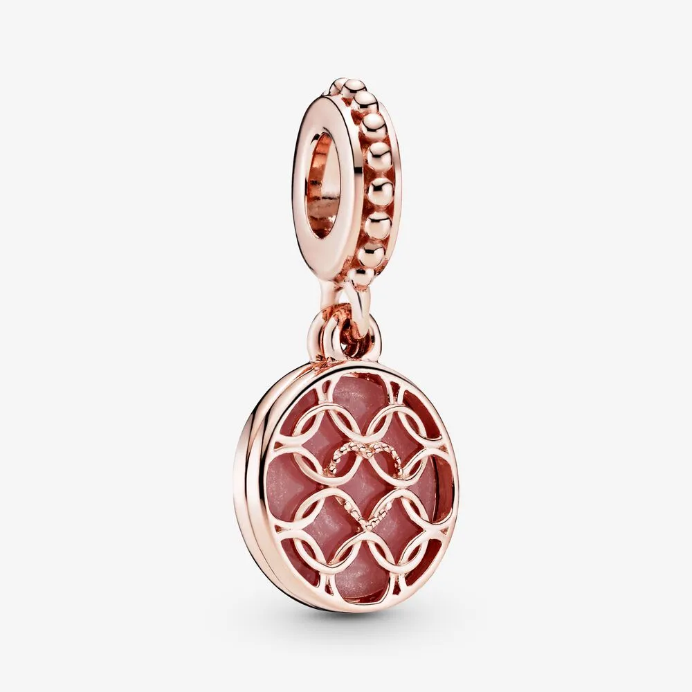 Love Makes A Family Pink Dangle Charm
