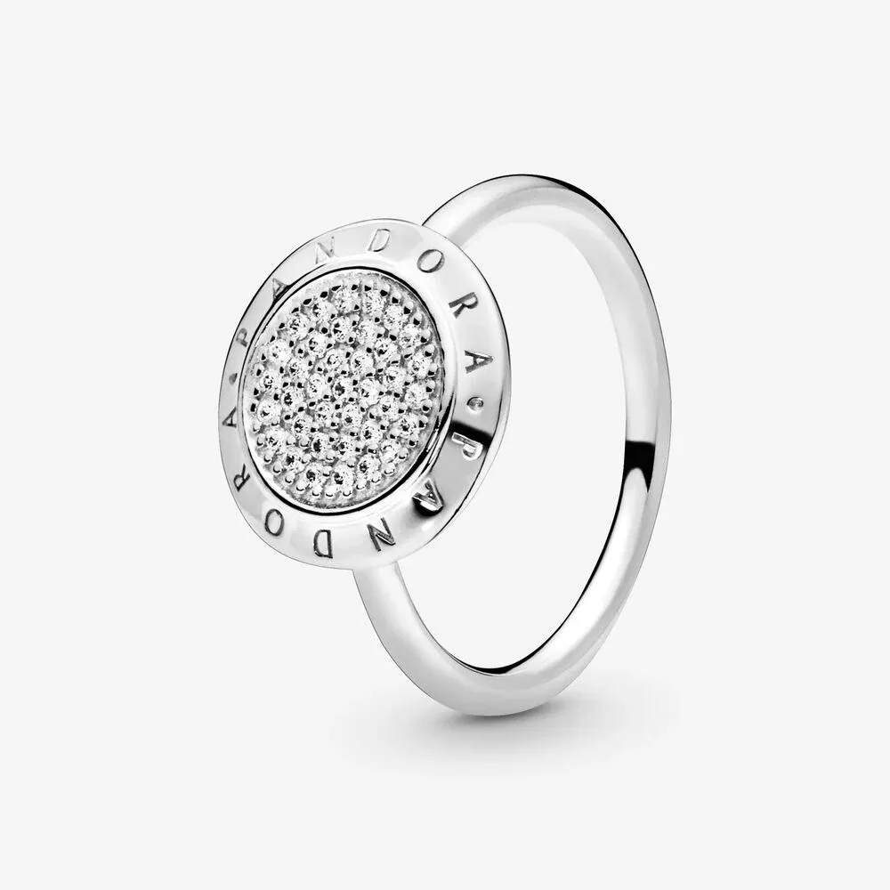 Pandora Logo Pav&eacute; Ring