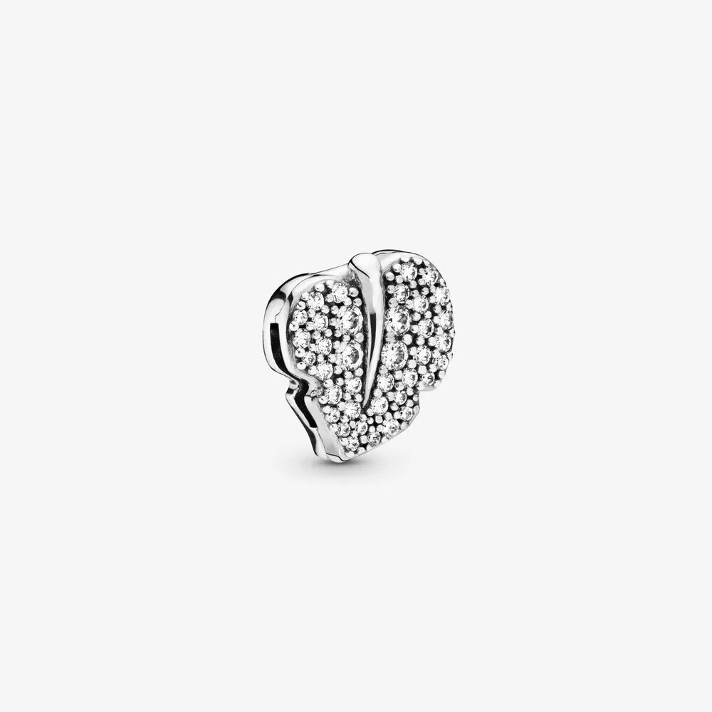 Pandora Reflexions™ Sparkling Leaf Clip Charm