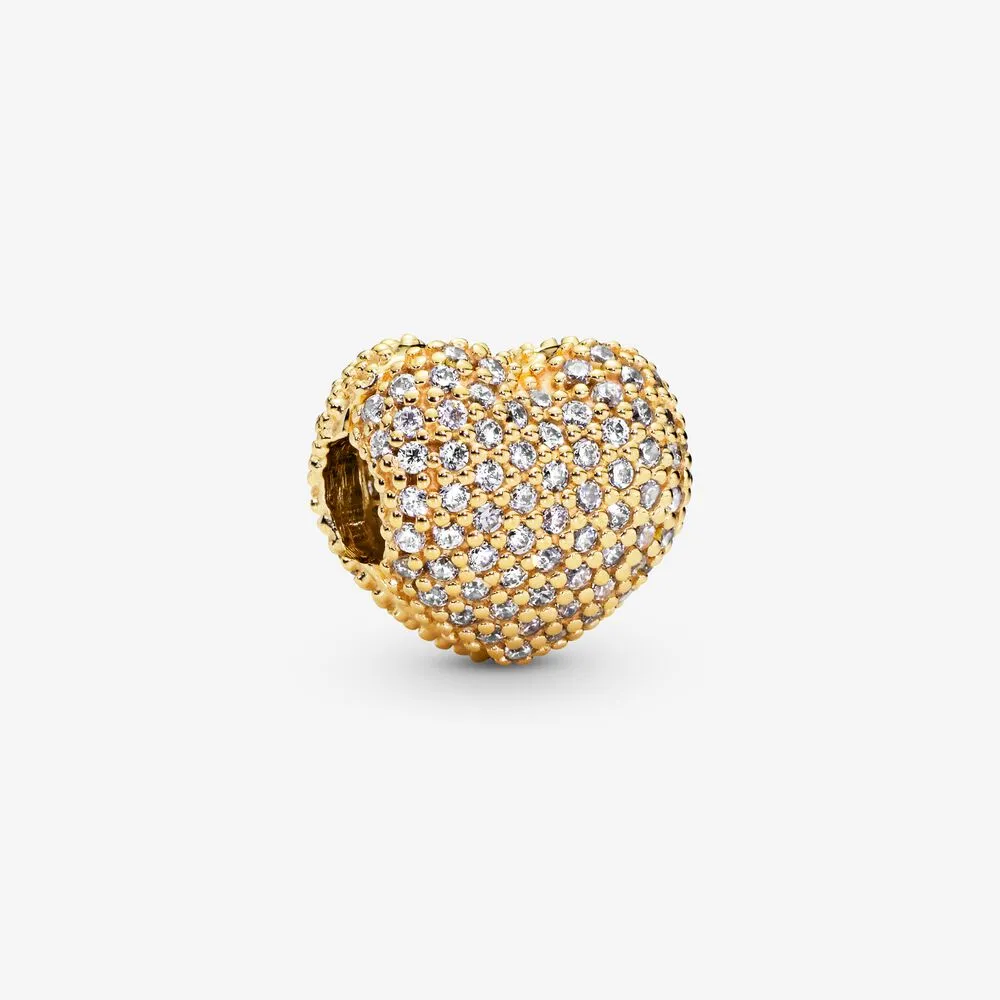 Pavé Heart Clip Charm