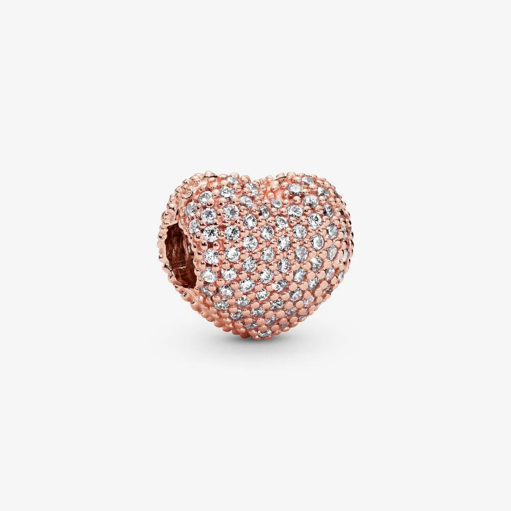 Pavé Heart Clip Charm