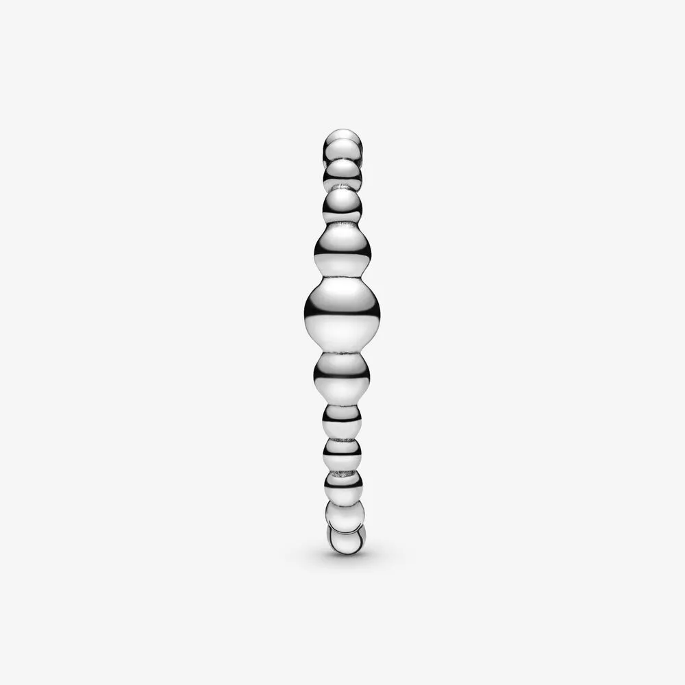 Row of Beads Single Stud Cuff Earring