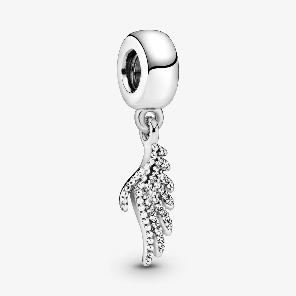 Shimmering Phoenix Feather Dangle Charm