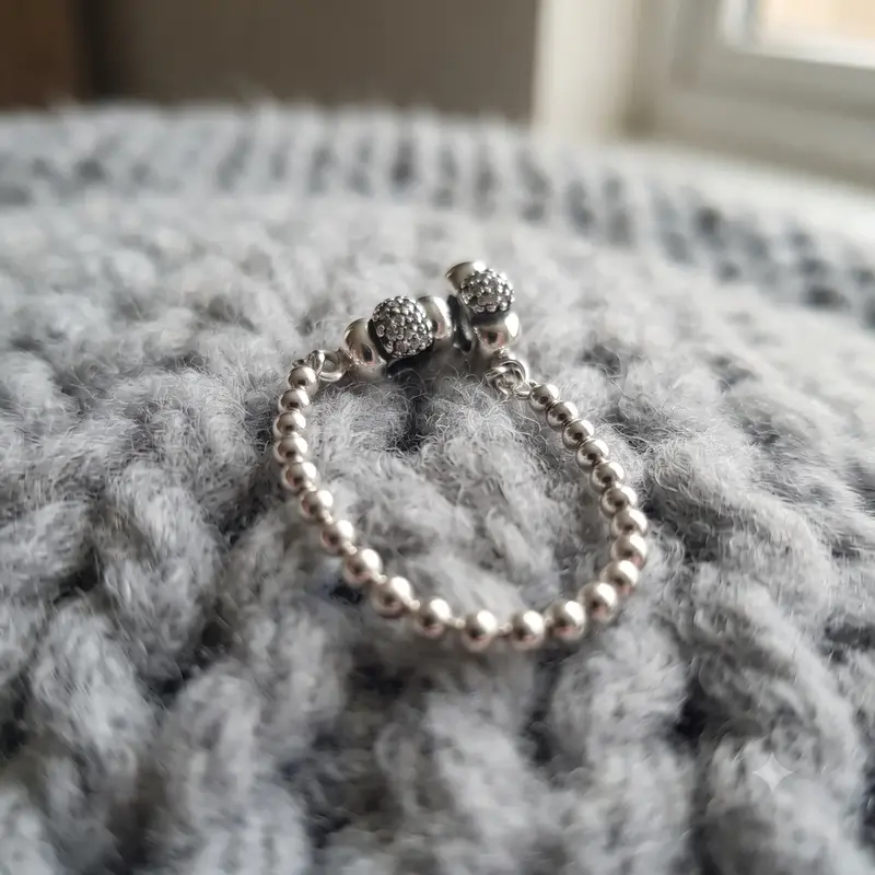 Beads and Pav&eacute; Safety Chain Charm photo review