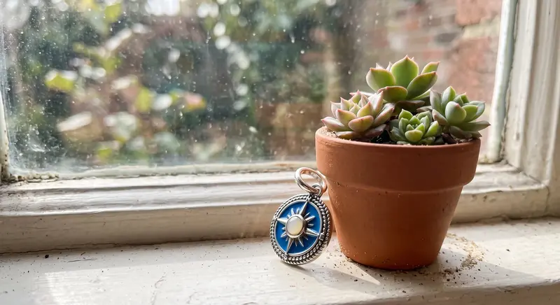 Blue Compass Rose Dangle Charm photo review