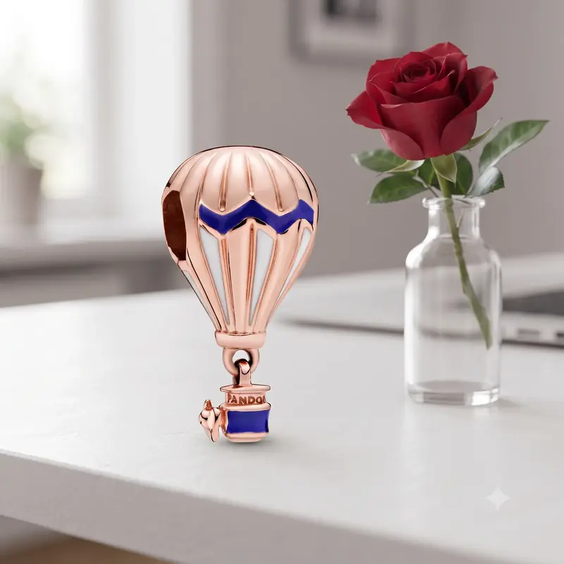 Blue Hot Air Balloon Travel Charm photo review