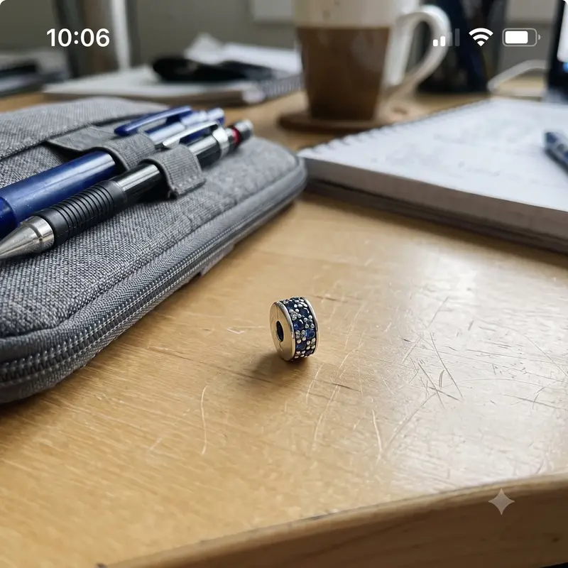 Blue Pav&eacute; Clip Charm photo review