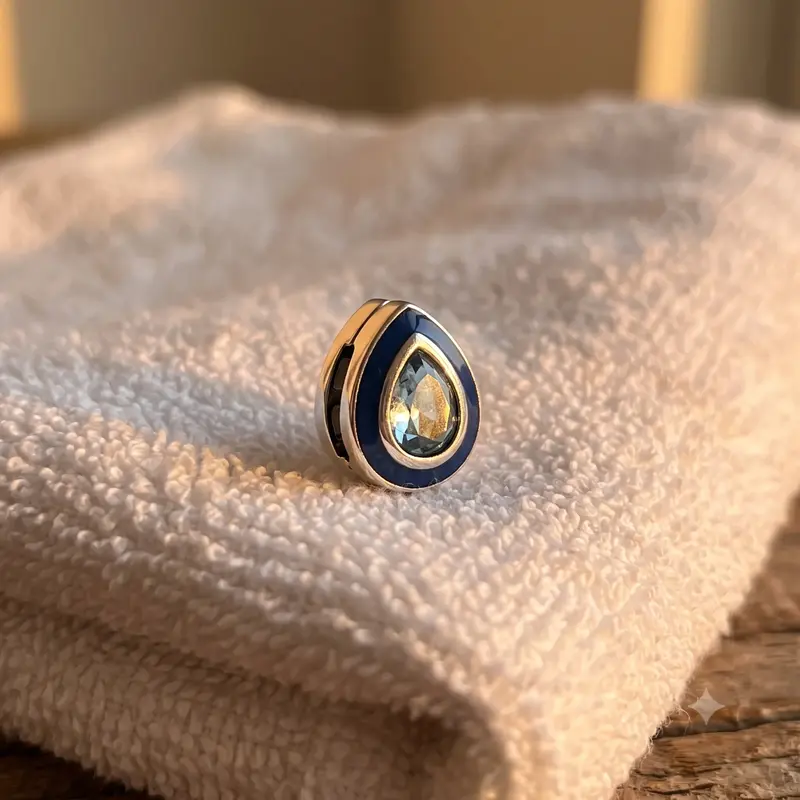Blue Teardrop Clip Charm photo review