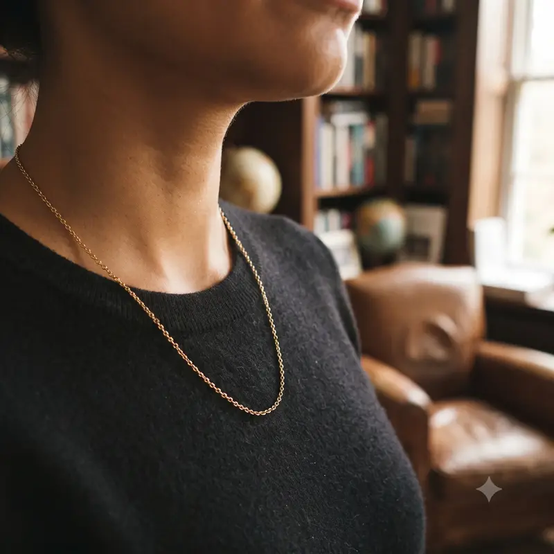 Classic Anchor Chain Necklace photo review
