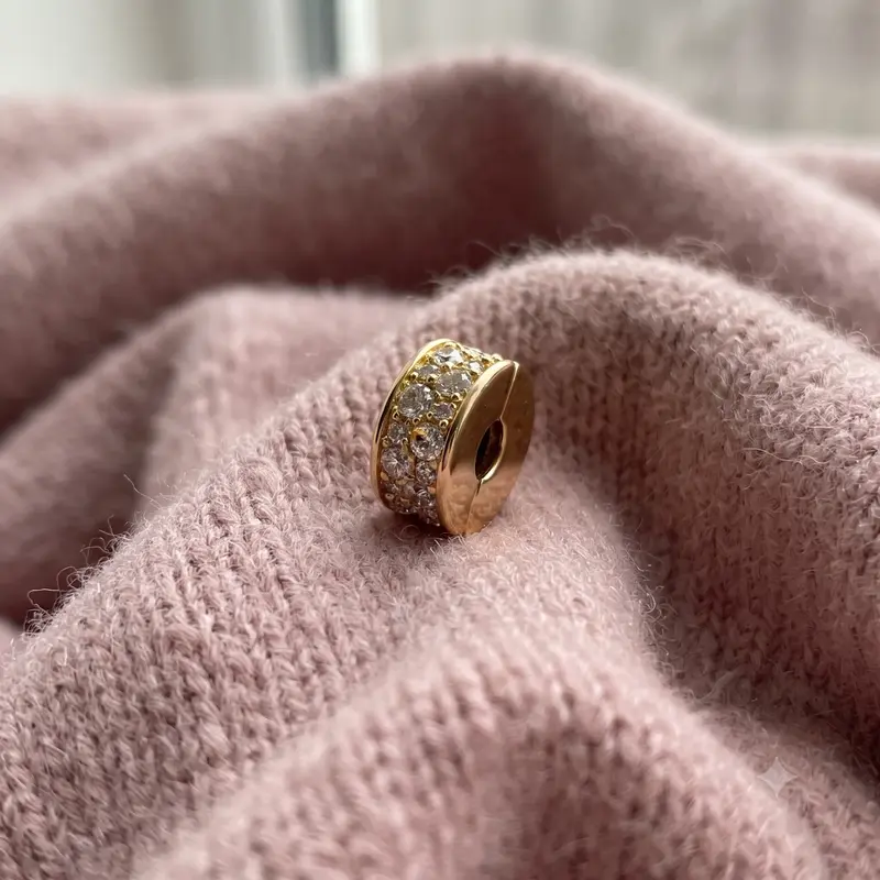Clear Pav&eacute; Clip Charm photo review
