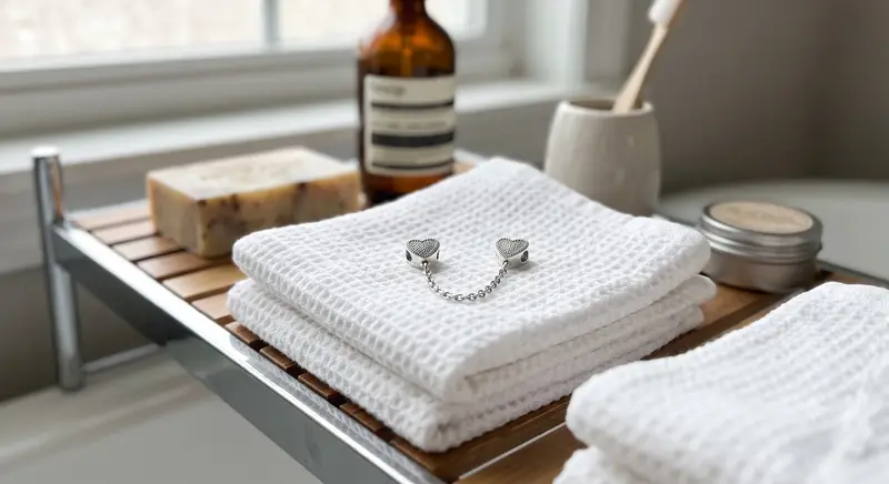 Clear Pavé Hearts Safety Chain Charm photo review