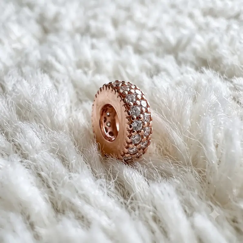 Clear Sparkle Spacer Charm photo review
