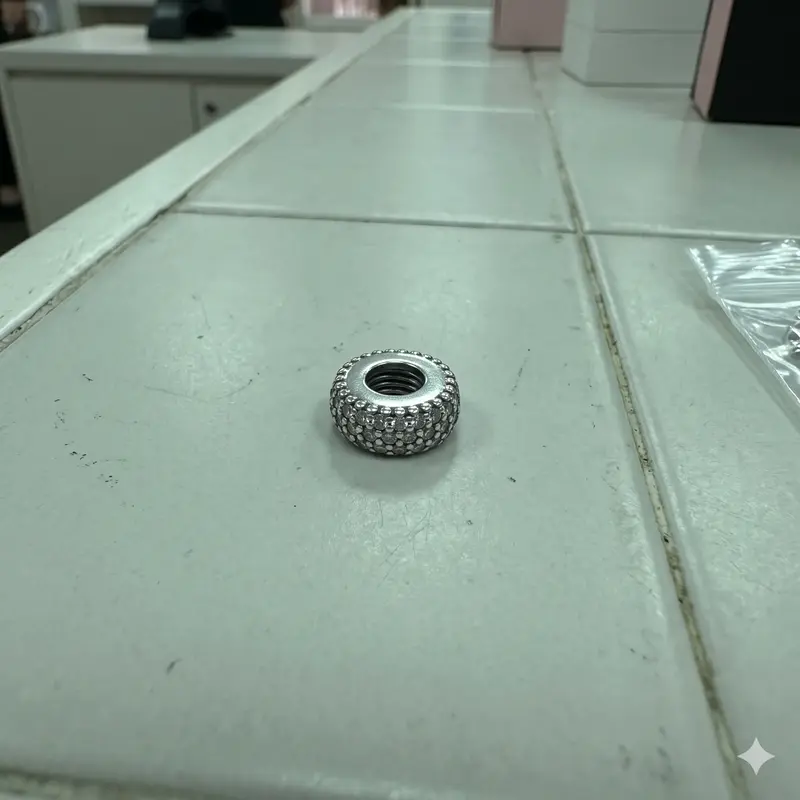 Clear Sparkle Spacer Charm photo review