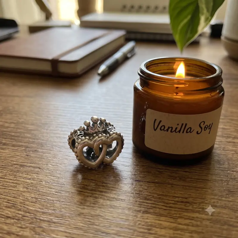 Crown & Interwined Hearts Charm photo review