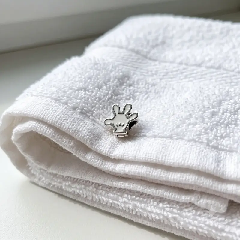Disney, Mickey Glove Petite Locket Charm, White Enamel photo review