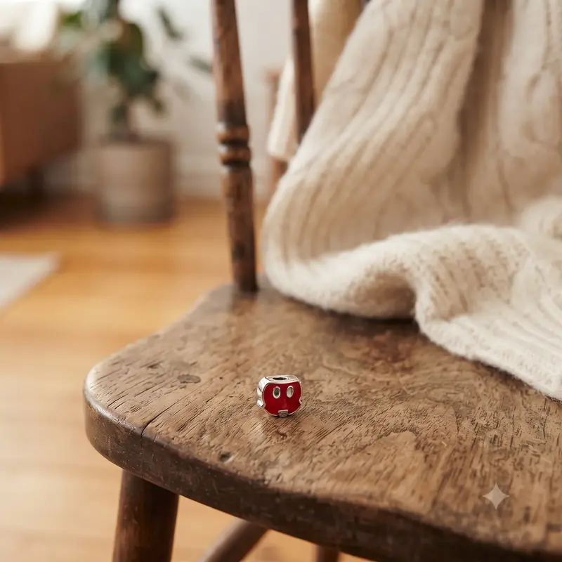 Disney, Mickey Trousers Petite Locket Charm, Red Enamel photo review