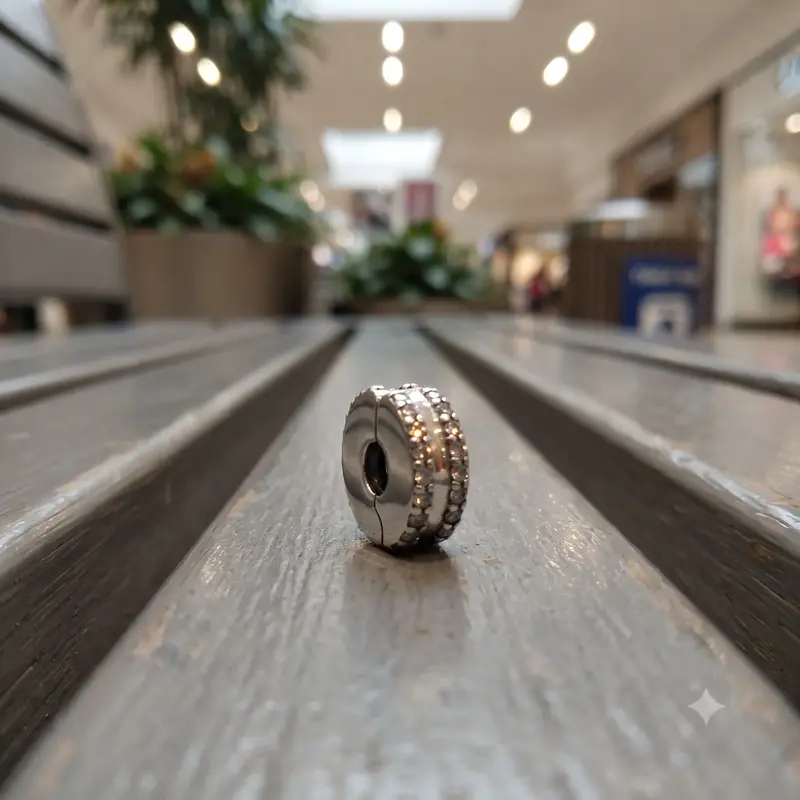 Double Lined Pavé Clip Charm photo review