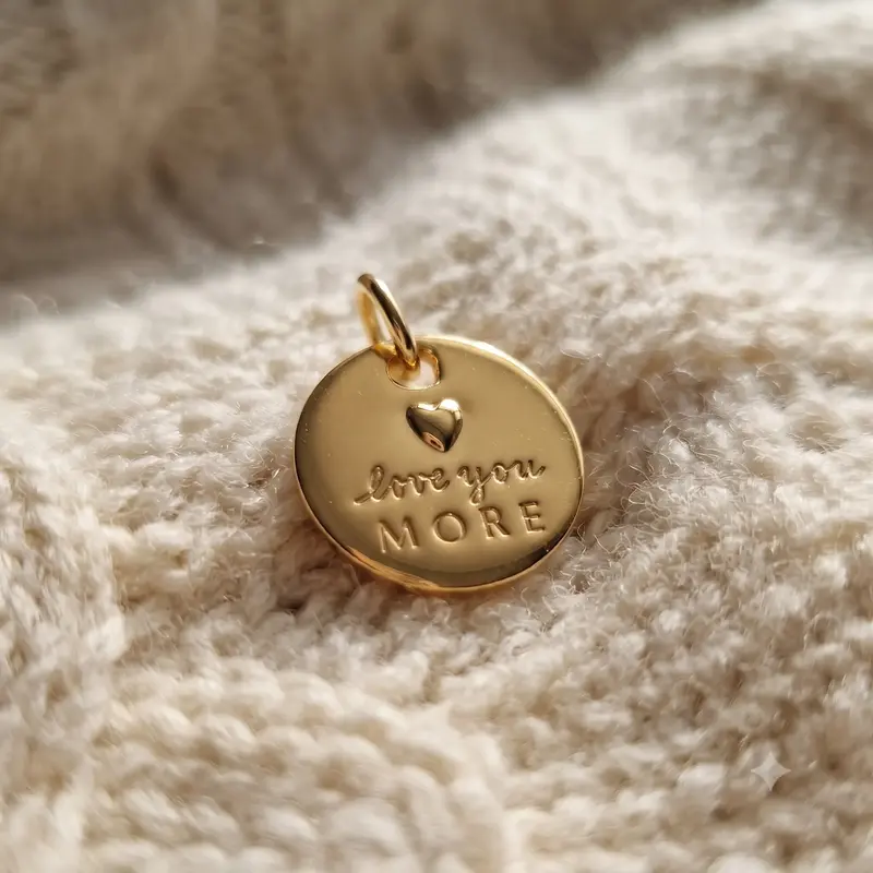 Heart & Love You More Round Pendant photo review