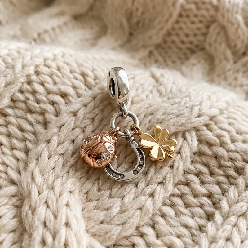 Horseshoe, Clover & Ladybird Dangle Charm photo review