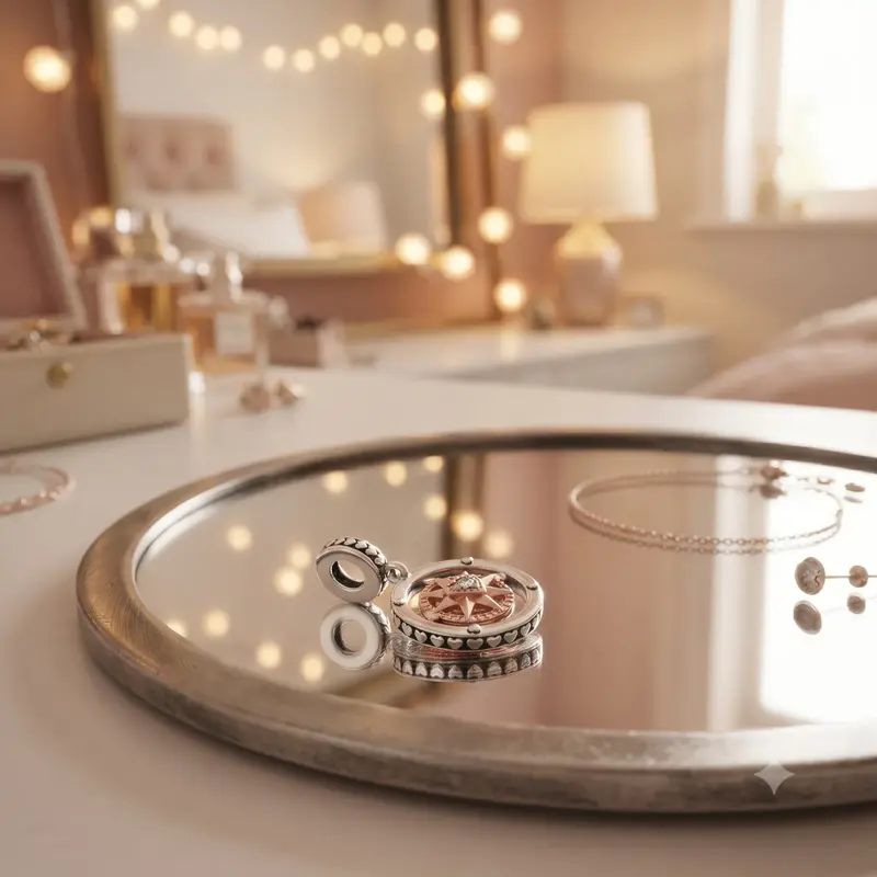 Pandora Club 2020 Compass Dangle Charm photo review