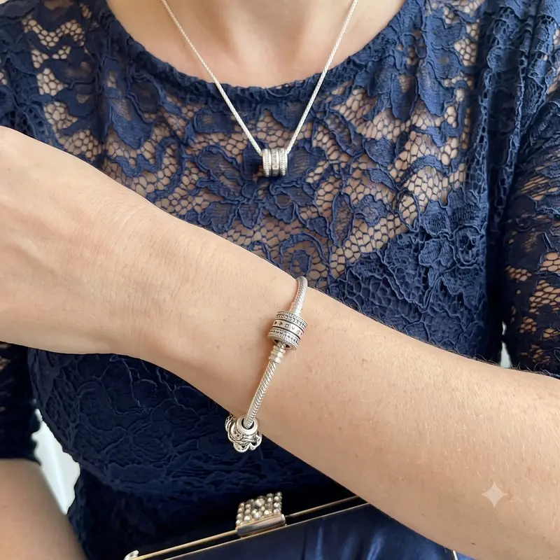 Pandora Logo & Hearts Charm photo review