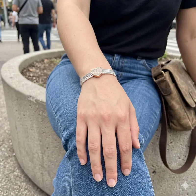 Pavé Heart Reflexions Bracelet Gift Set photo review