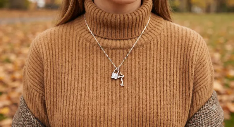 Pav&eacute; Padlock and Key Dangle Charm photo review