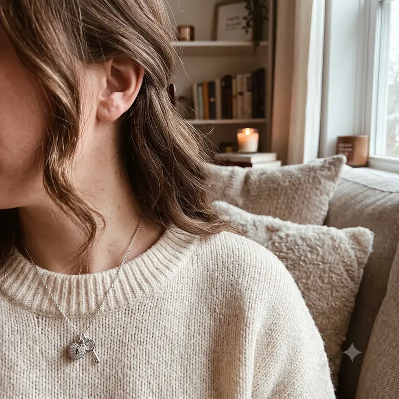 Pavé Padlock Heart & Key Charm photo review