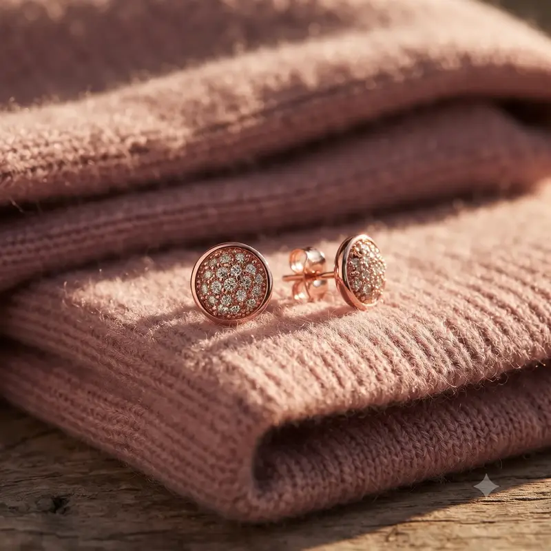 Pavé Stud Earrings photo review