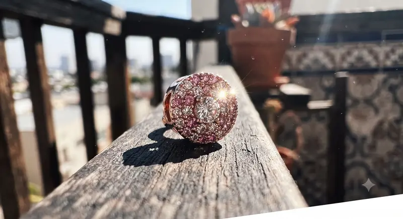Pink Sparkle Flower Charm photo review