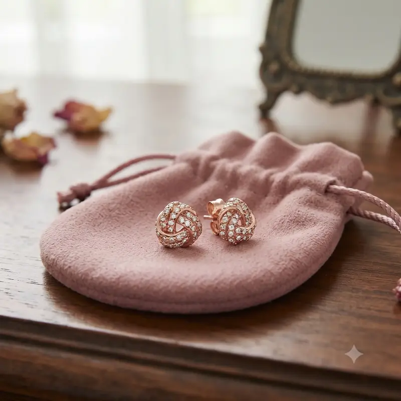 Shimmering Knot Stud Earrings photo review