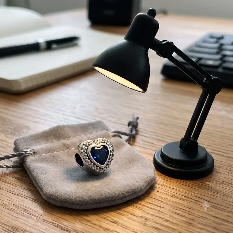 Sparkling Blue Heart Charm photo review