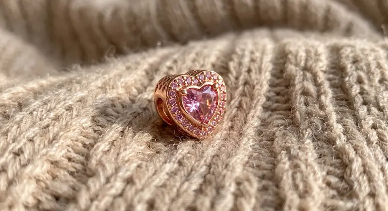 Sparkling Pink Heart Charm photo review