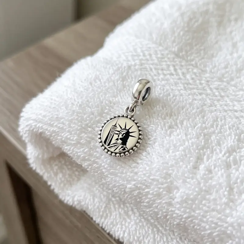 Statue of Liberty Dangle Charm, Mixed Enamel photo review