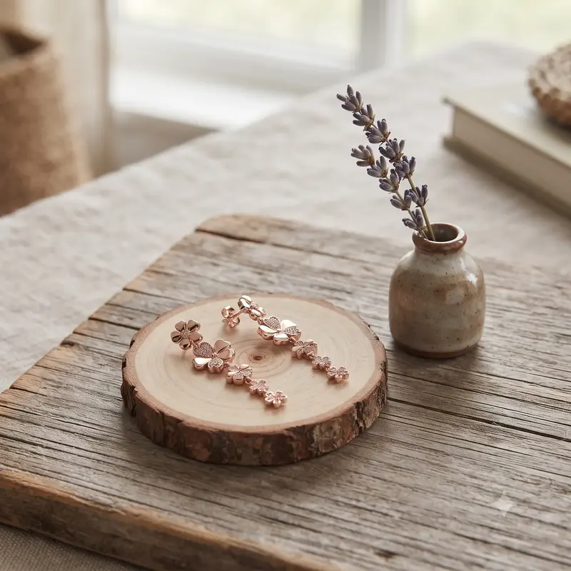 Wildflower Meadow Drop Earrings, PANDORA Rose™ & Blush Pink Crystals photo review