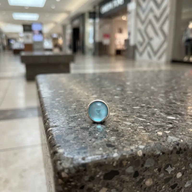 Aqua Blue March Birthstone Locket Element photo review