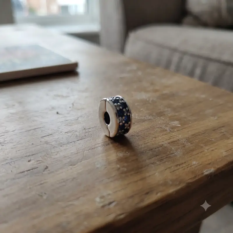 Blue Pav&eacute; Clip Charm photo review
