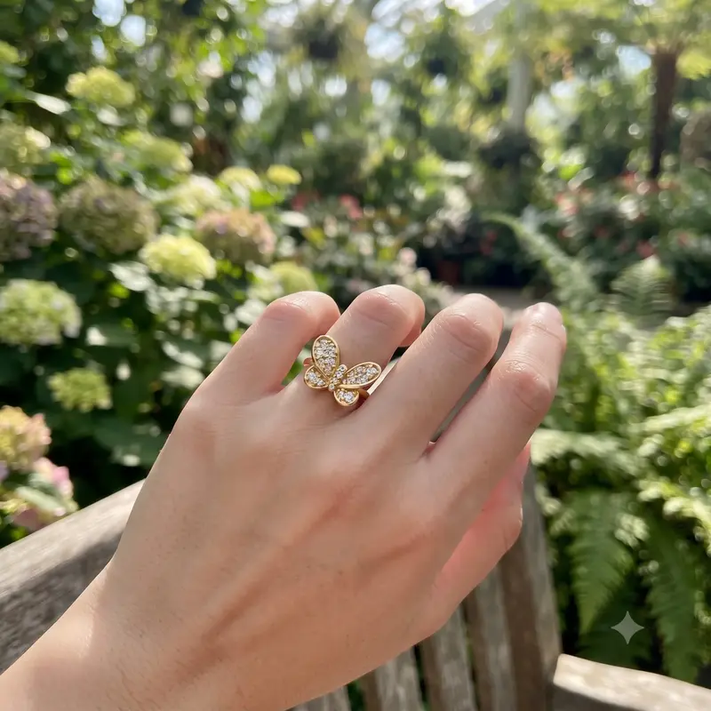 Butterfly Open Ring photo review