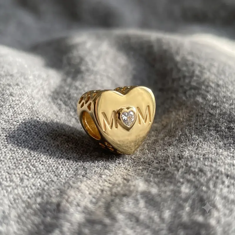 Clear Mom Heart Charm photo review