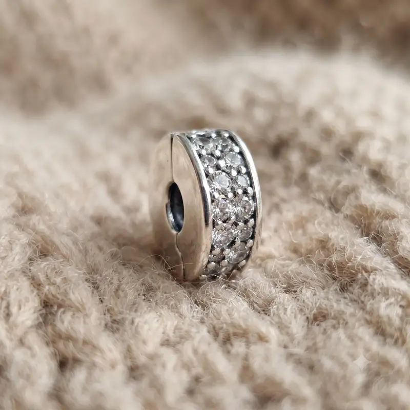 Clear Pav&eacute; Clip Charm photo review