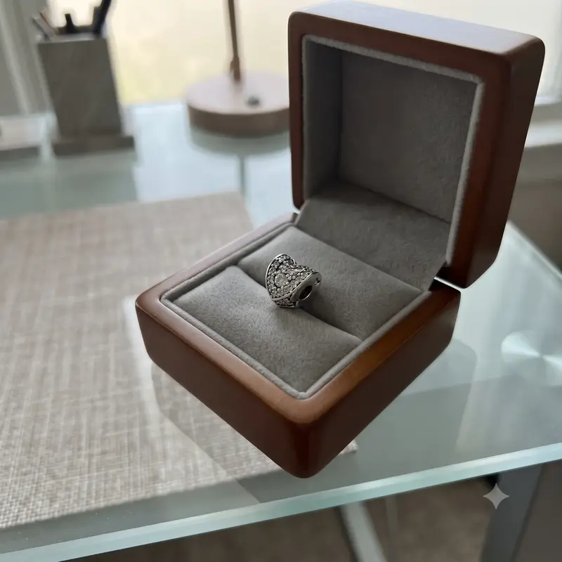 Clear Pavé Heart Clip Charm photo review