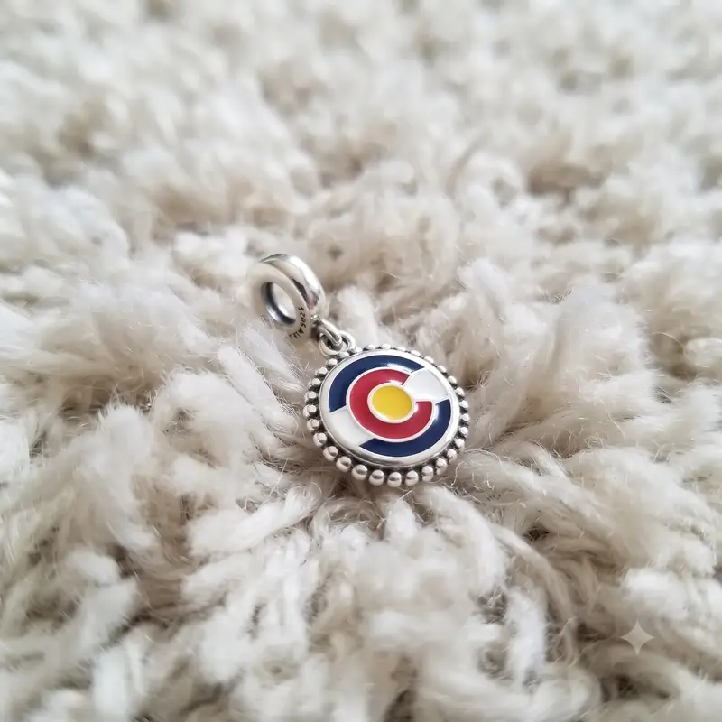 Colorado Flag Dangle Charm, Mixed Enamel photo review
