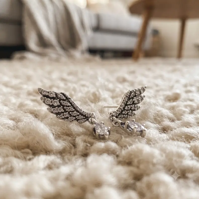 Dangling Angel Wing Stud Earrings photo review