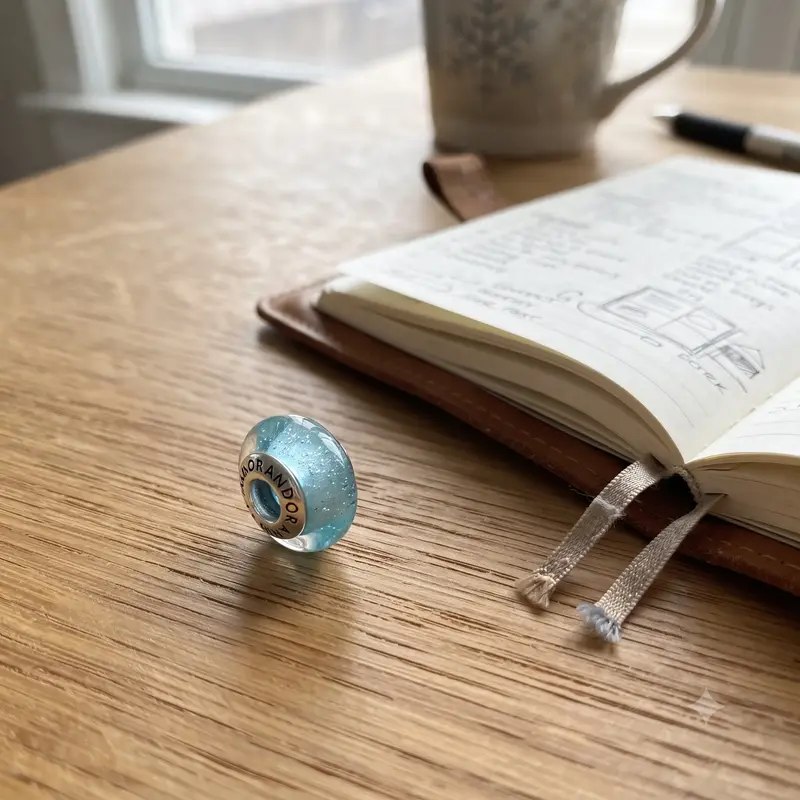 Disney Elsa's Signature Color Charm, Murano Glass photo review