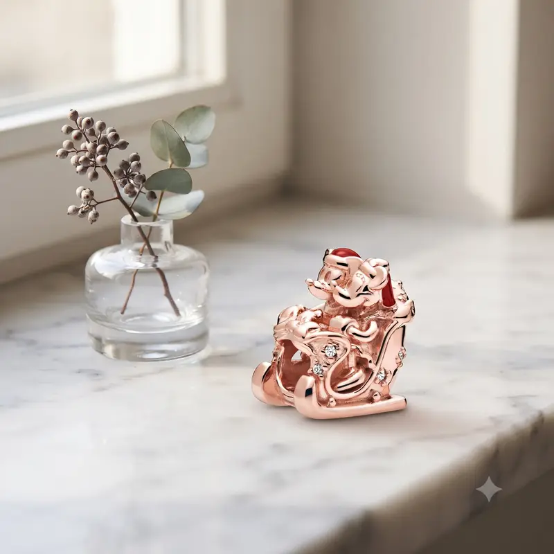 Disney Limited Edition Minnie and Mickey Christmas Sleigh Charm photo review